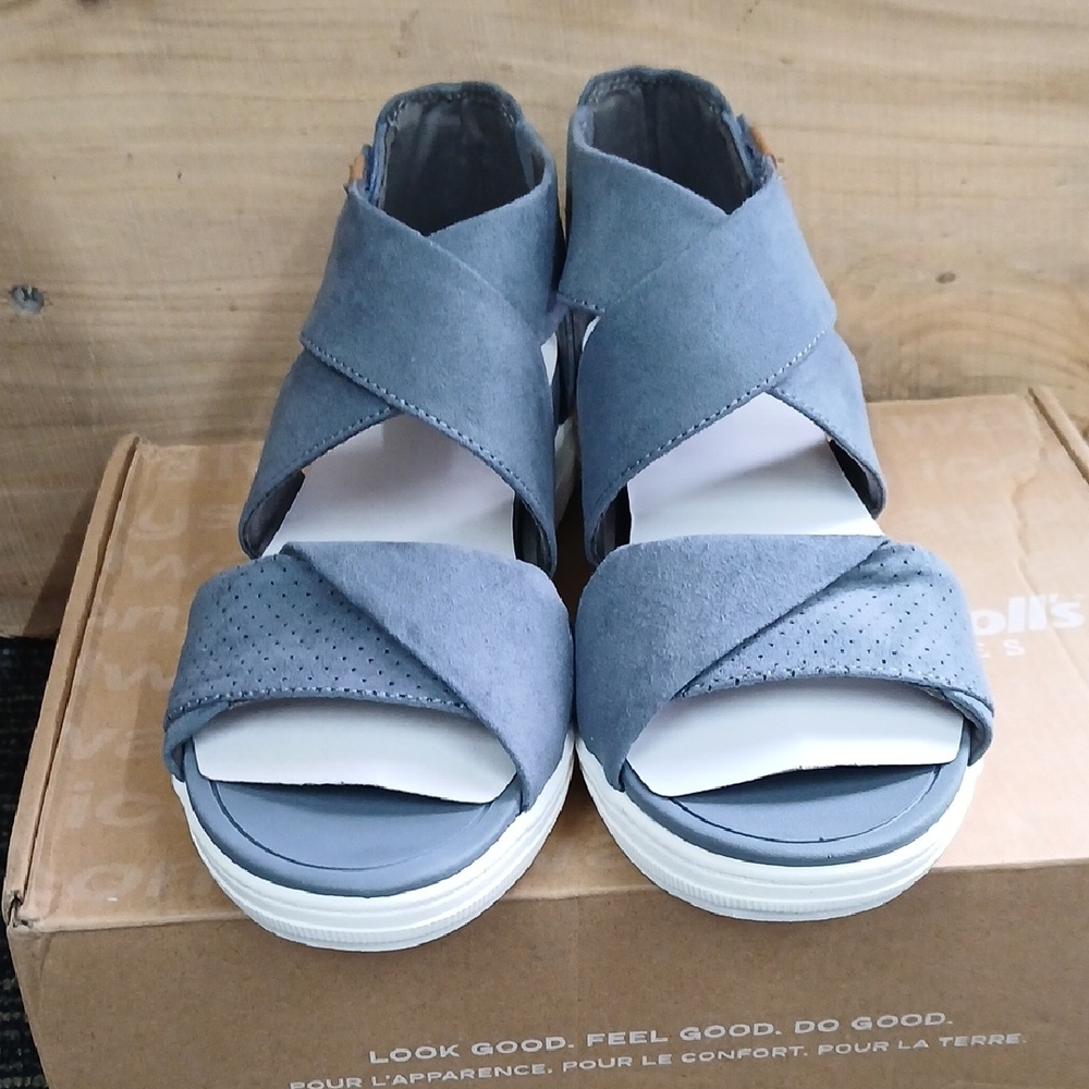 Dr. Scholl's womens time off fun ankle strap size 6.5 navy - Picture 4 of 10